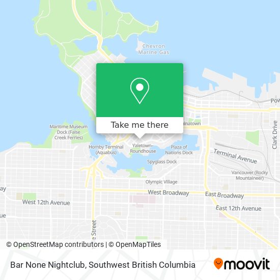 Bar None Nightclub map