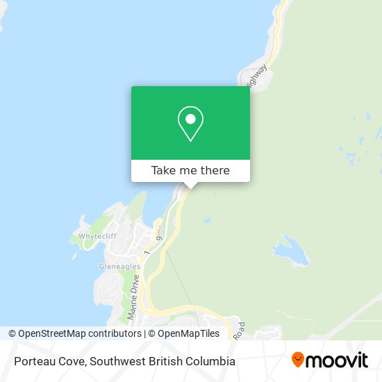 Porteau Cove map