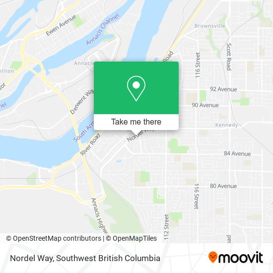Nordel Way map