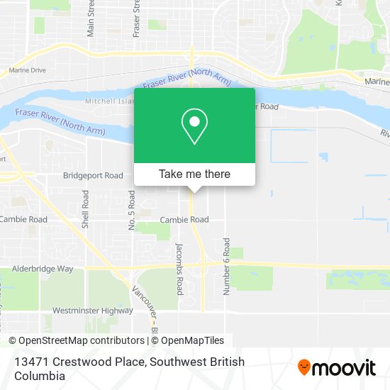 13471 Crestwood Place map