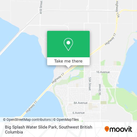 Big Splash Water Slide Park map