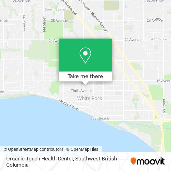 Organic Touch Health Center map