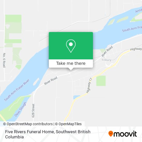 Five Rivers Funeral Home map