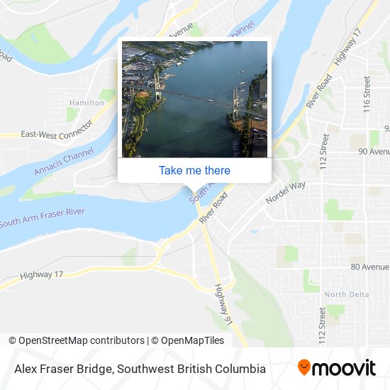 Alex Fraser Bridge map