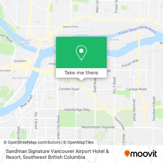 Sandman Signature Vancouver Airport Hotel & Resort map