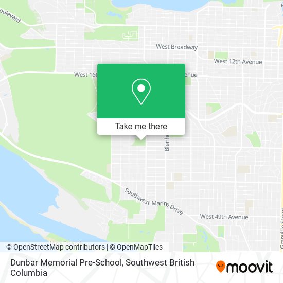 Dunbar Memorial Pre-School plan