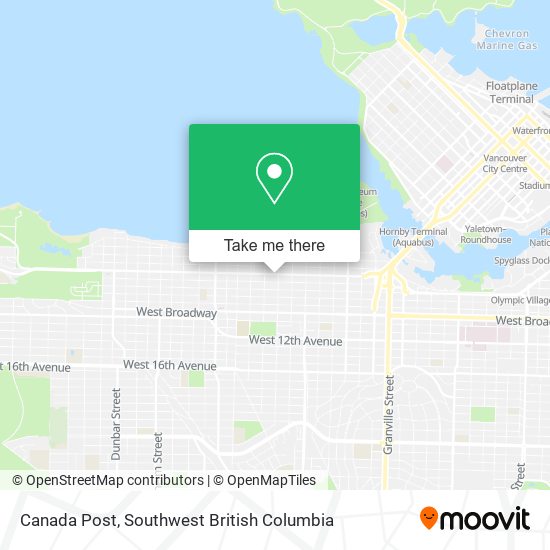 Canada Post map