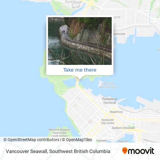 Vancouver Seawall map