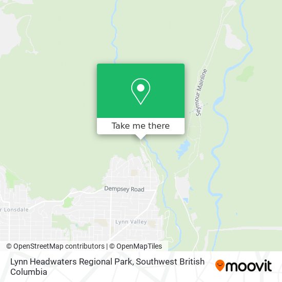 Lynn Headwaters Regional Park plan