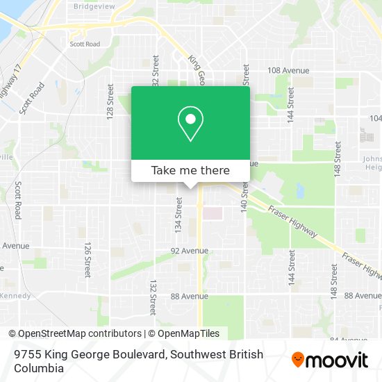 9755 King George Boulevard map