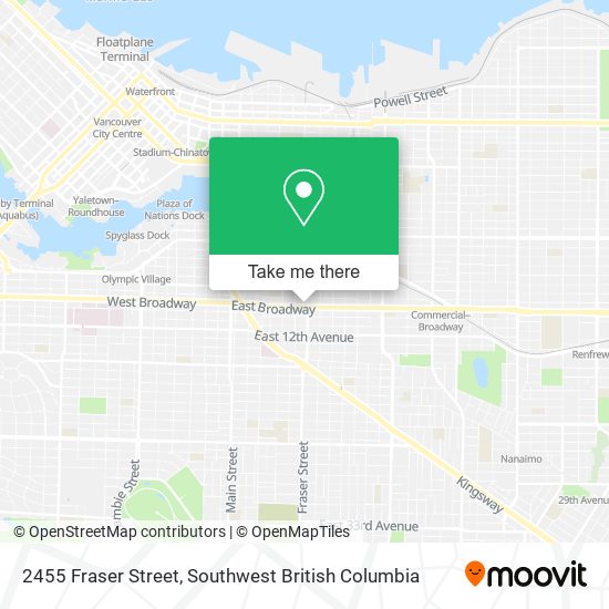 2455 Fraser Street map