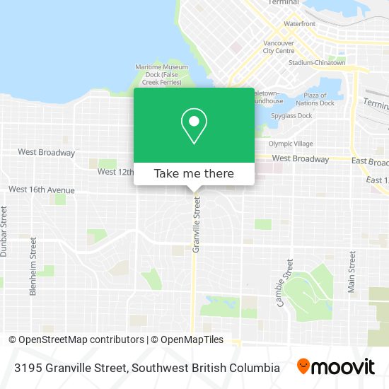 3195 Granville Street map