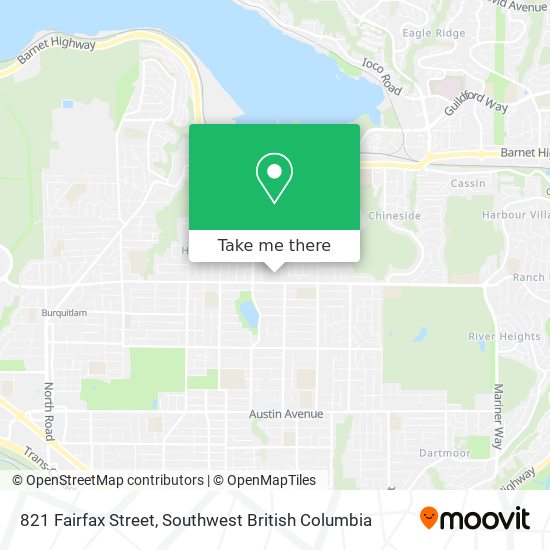 821 Fairfax Street map