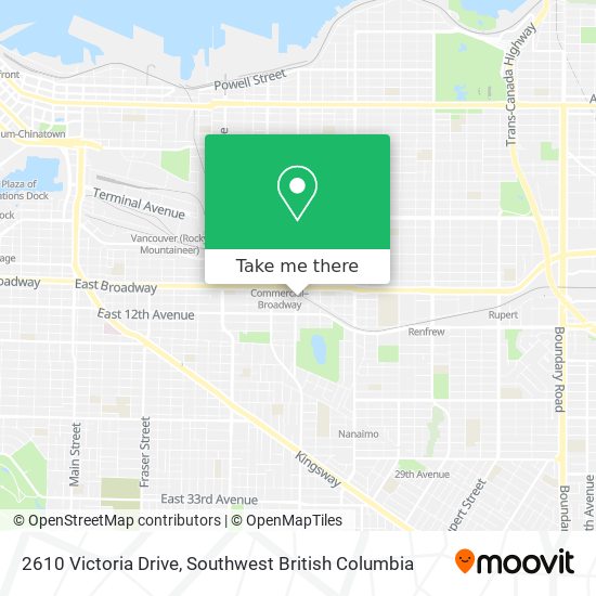 2610 Victoria Drive map
