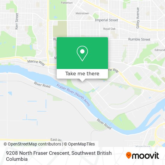9208 North Fraser Crescent map