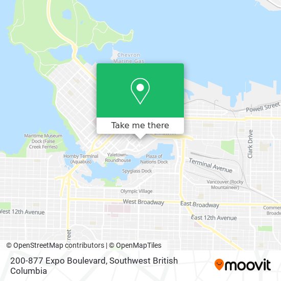 200-877 Expo Boulevard map