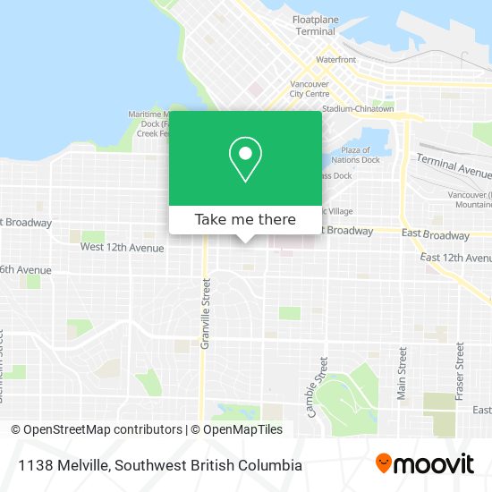 1138 Melville map