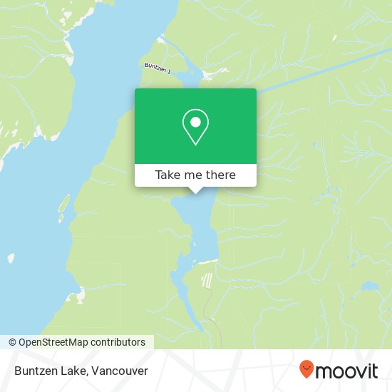 Buntzen Lake map