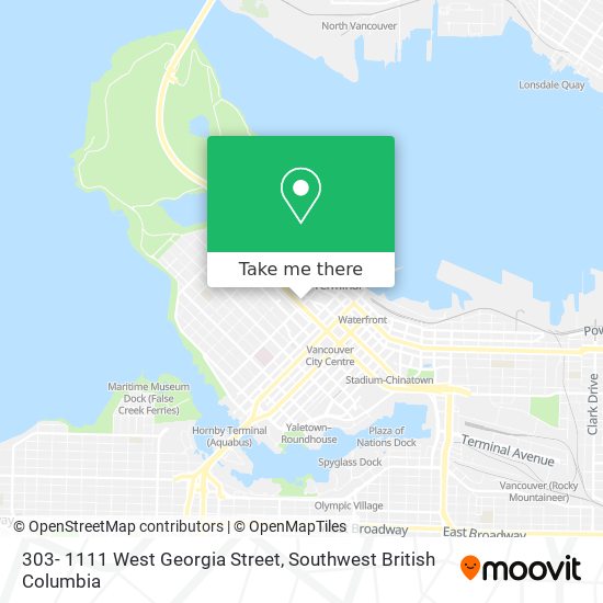 303- 1111 West Georgia Street map