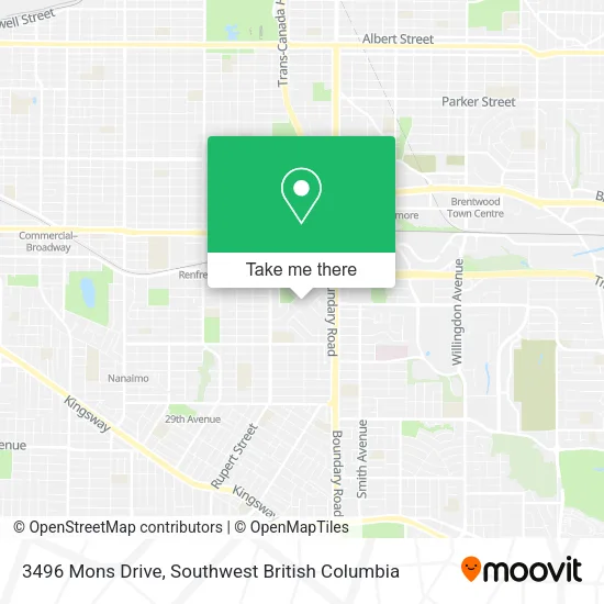 3496 Mons Drive map