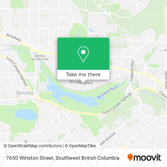 7650 Winston Street map