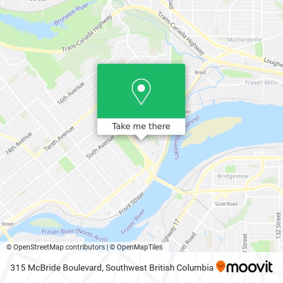 315 McBride Boulevard map