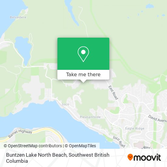 Buntzen Lake North Beach map