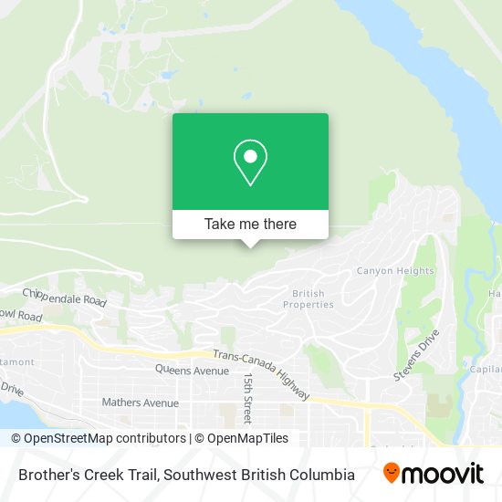 Brother's Creek Trail map