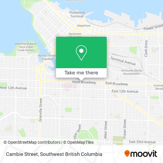 Cambie Street map