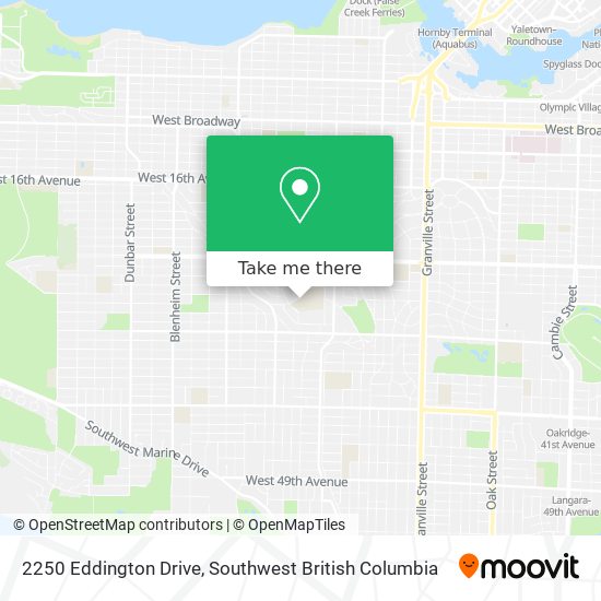 2250 Eddington Drive map