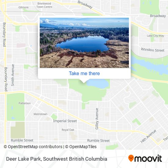 Deer Lake Park map