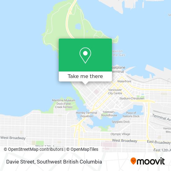 Davie Street map