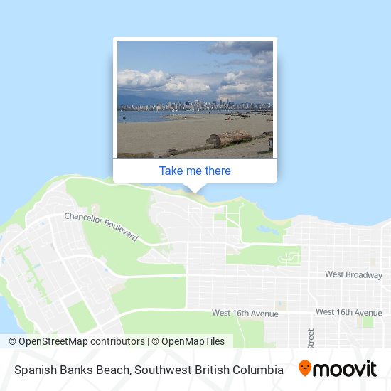 Spanish Banks Beach map