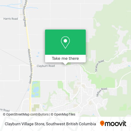 Clayburn Village Store map