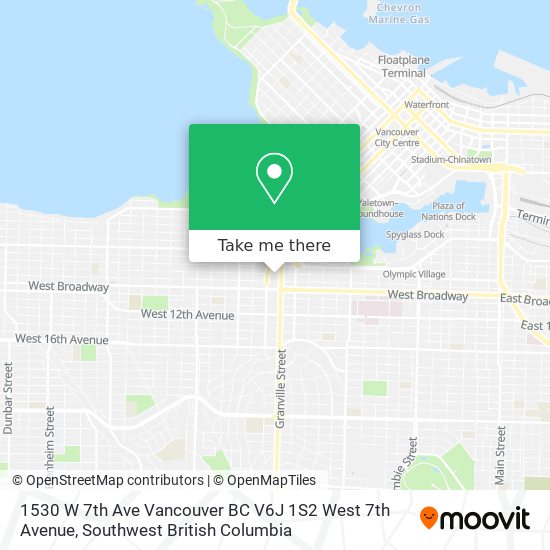 1530 W 7th Ave Vancouver BC V6J 1S2 West 7th Avenue map