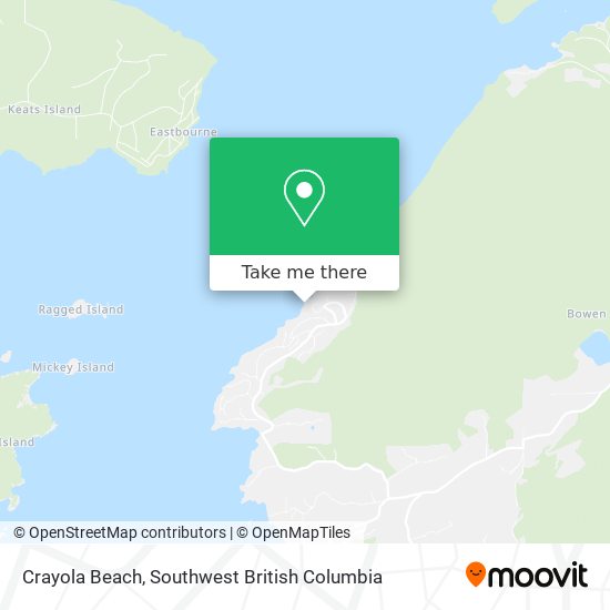 Crayola Beach map