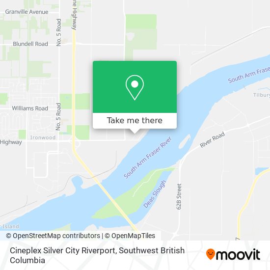 Cineplex Silver City Riverport map
