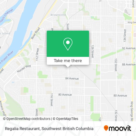 Regalia Restaurant map