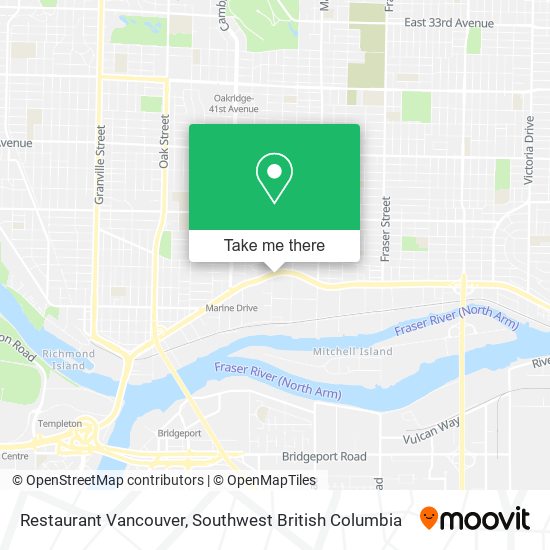 Restaurant Vancouver plan
