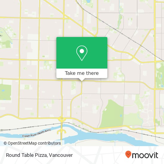 Round Table Pizza, 6544 Victoria Dr Vancouver, BC V5P 3X9 plan