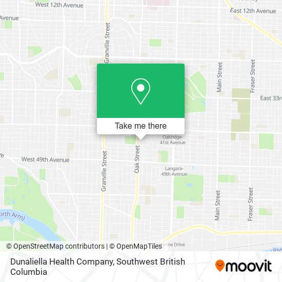 Dunaliella Health Company map