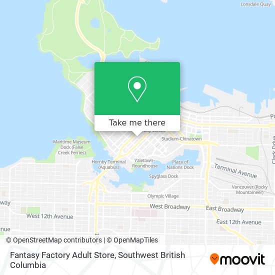 Fantasy Factory Adult Store map