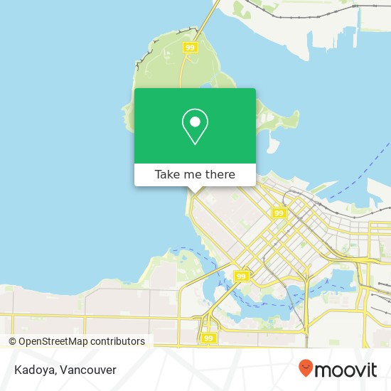 Kadoya, 1184 Denman St Vancouver, BC V6G 2M9 plan