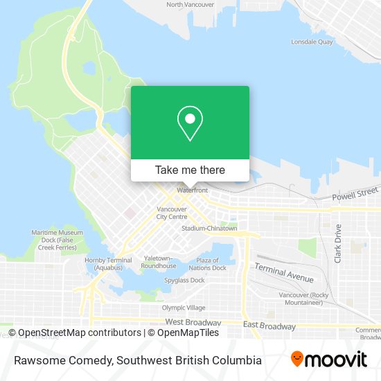 Rawsome Comedy map