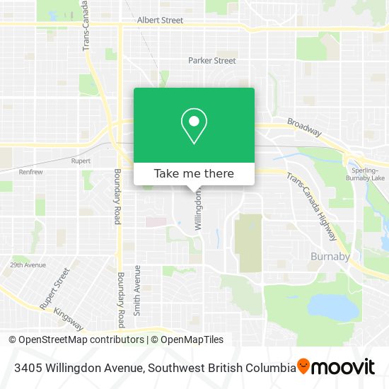 3405 Willingdon Avenue map