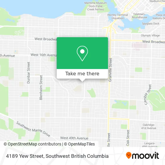 4189 Yew Street map