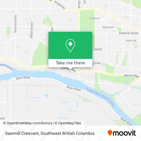 Sawmill Crescent map