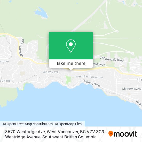3670 Westridge Ave, West Vancouver, BC V7V 3G9 Westridge Avenue map