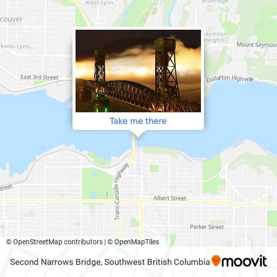 Second Narrows Bridge map