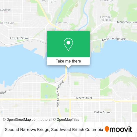 Second Narrows Bridge map